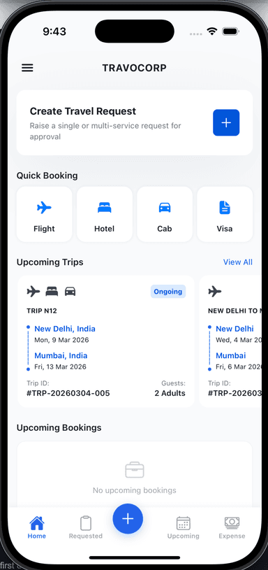 Travocorp mobile app